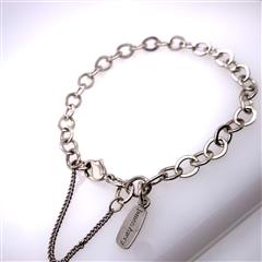 James Avery Sterling Silver Forged Link Charm Bracelet